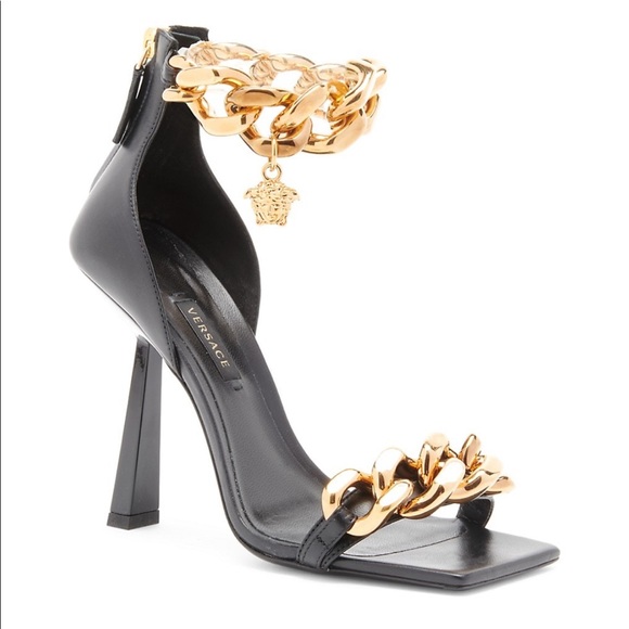**SOLD**Versace Medusa Chain High-Heeled Sandals 36 - Picture 3 of 12